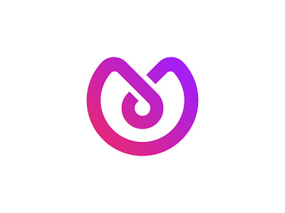 V, X & U branding clean gradient icon letter logo mark modern shape simple u v x