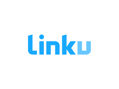Linku Logo agency bold clean design geometric grid letter logo mark modern rounded sans serif simple strong thick type typography web word wordmark