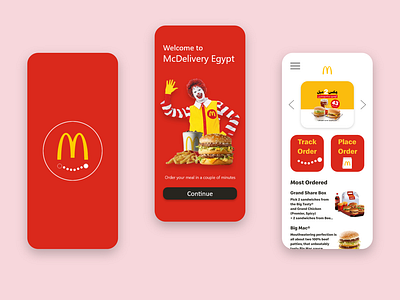 McDelivery Egypt App redesign.