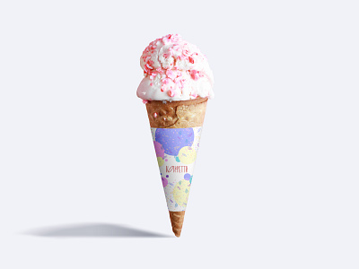 Конфетти. Ice cream parlour. Packaging design