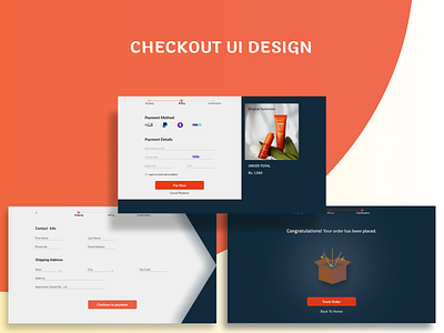Checkout Web UI checkout design graphic design light ui web