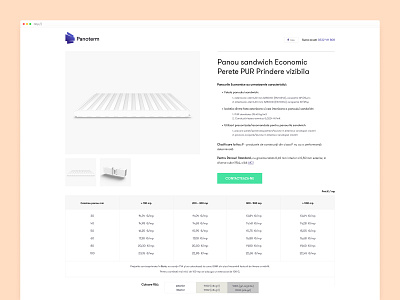 Website design: e-commerce product page