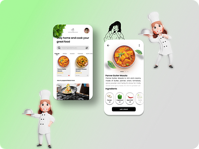 Home-made food app app branding design graphic design illustration logo typography ui ux vector