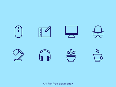 Essential Designer Equipment Free Icon Set