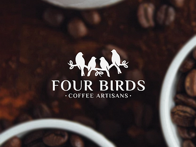 Logo for coffee roasting business animal artisans bird birds coffee handdrawn handmade hipster logo nature