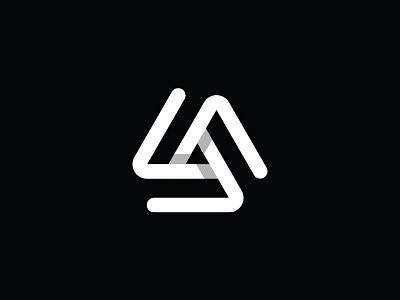 Triangle B W abstract app bitcoin branding crypto design geometric icon icons industrial logo mark minimal ratio shadow tech technology triangle vector