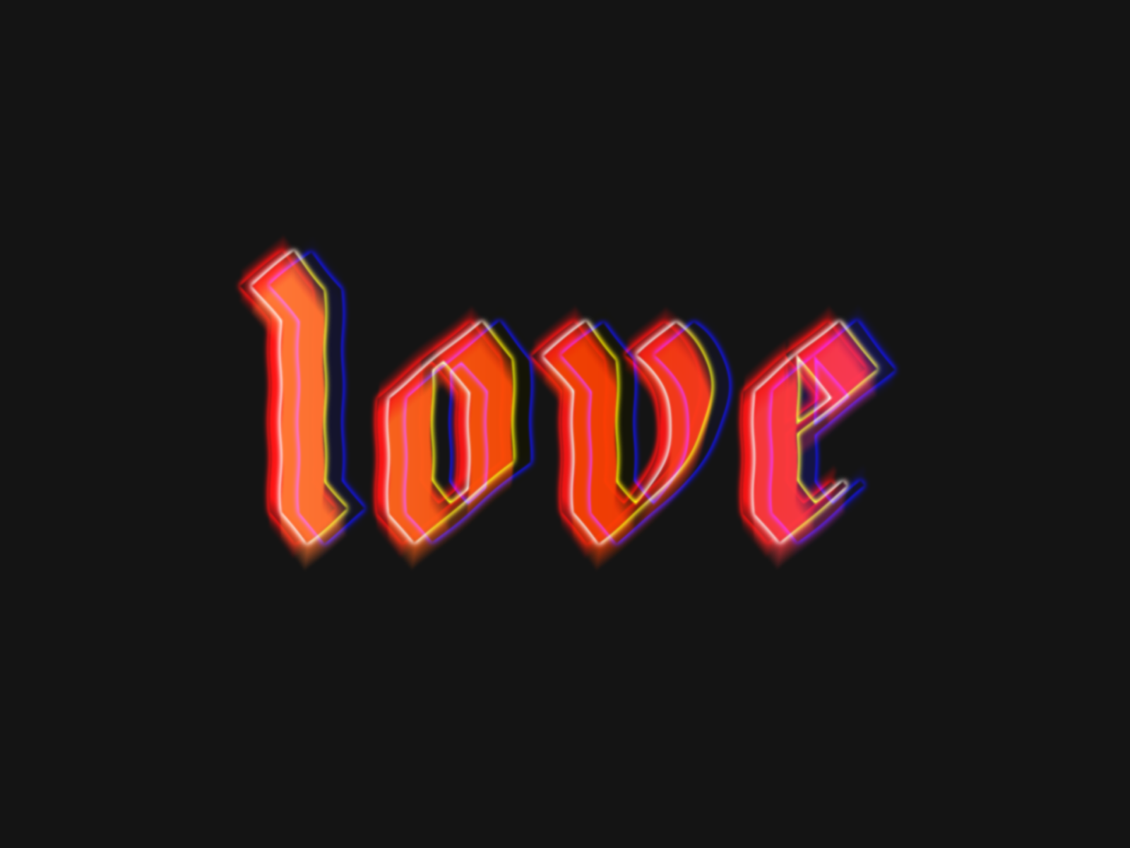 Love in Neon Style by Biljana Trifunovic on Dribbble