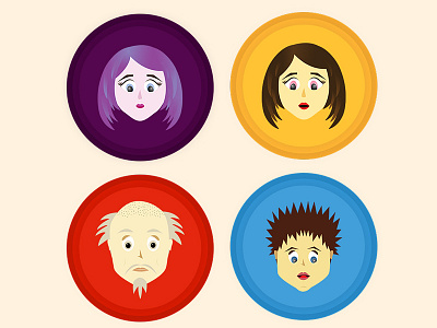 Character Faces Illustration | Graphics