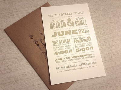 Invitations calligraphy envelope gold invitations letterpress recycled script wedding