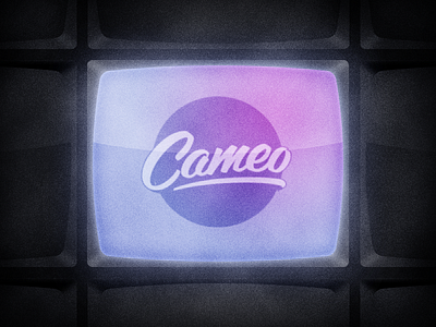 Cameo cameo logo retro tv video