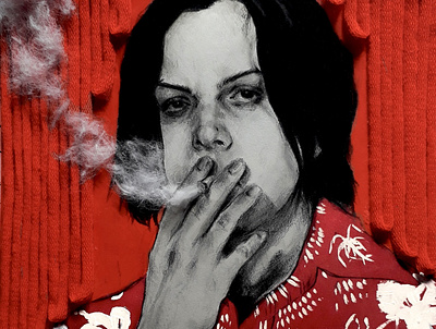 smoking portrait