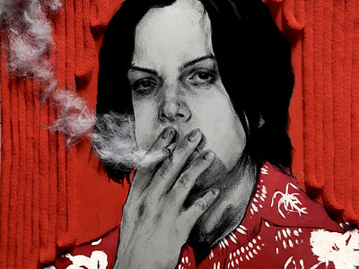 smoking portrait