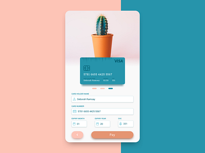 Credit Card Checkout | Daily UI #002 002 credit card credit card checkout creditcard daily 100 challenge daily ui dailyui ui uidesign ux