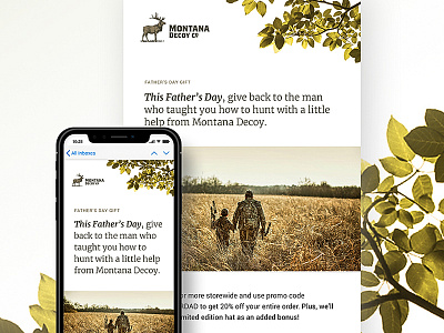 Montana Decoy Co Email deer design elk email email design hunting mailchimp outdoors