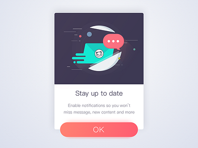 Update Notification app app design message notification panda ui ux