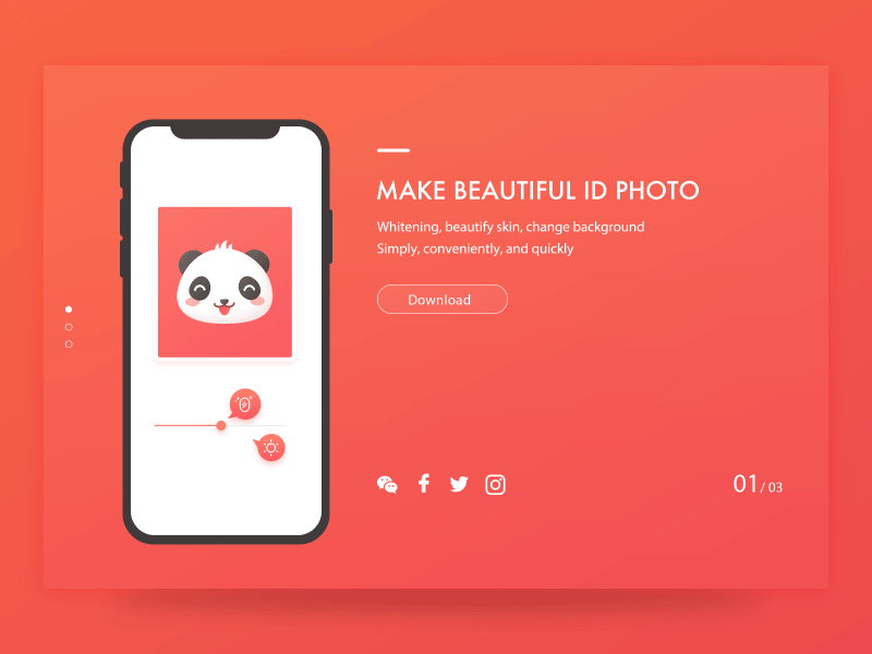 Landing Page for Panda Visa animation app app animation card gif interaction landingpage panda visa webdesign