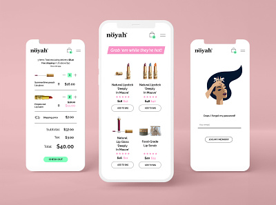 noyah e-commerce UI design design e commerce mobile ui ux webdesign webshop