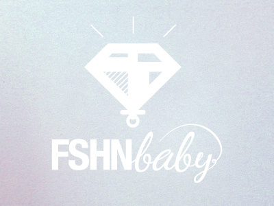 FASHIONbaby baby babyblue diamond fashion logo noise pacifier script typo