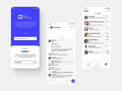 Pravica Messenger #1 chat commumication design messenger ui ux web3.0