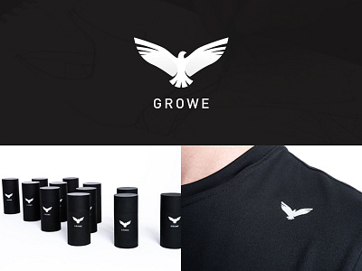 Growe Logo bird clothing growe logo logotype nanotechnology revolutionary sport tshirt