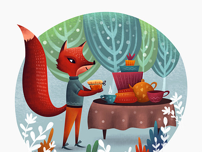 Fox Forester and a jar of honey