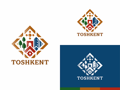 For the contest on the coat of arms of the city of Tashkent coat house logo summer sun tashkent tourism tree