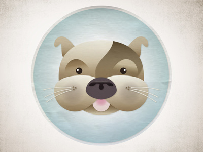 Chelsea's Bulldog Fantasy 3d bulldog dog illustration puppy seal sticker vector