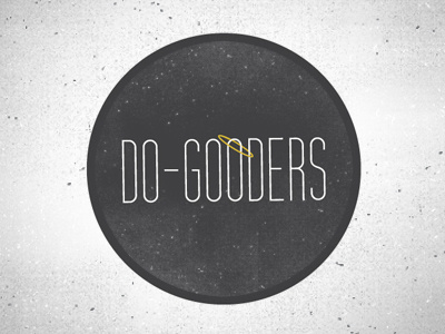 Do-Gooders Logo cause do gooders halo logo seal sticker support