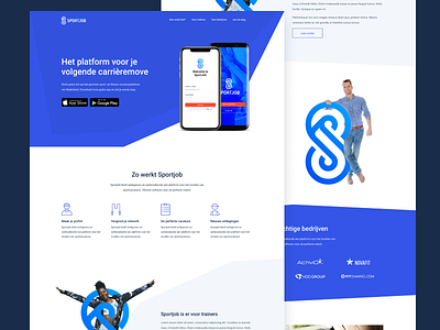 Sportjob Landing page