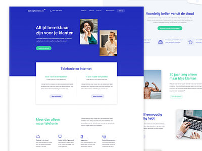 Callvoip - Concept homepage voip website