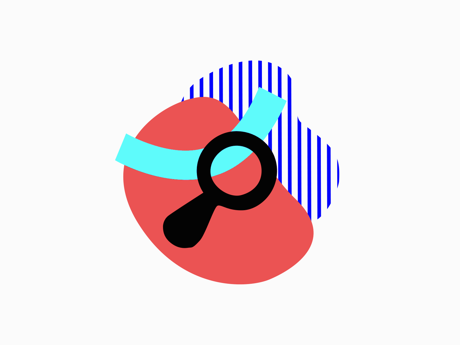 Discover abstract amorphous animation clean concept creative curiosity eye flat gif icon liquid logo look loop morning motion product design search vision