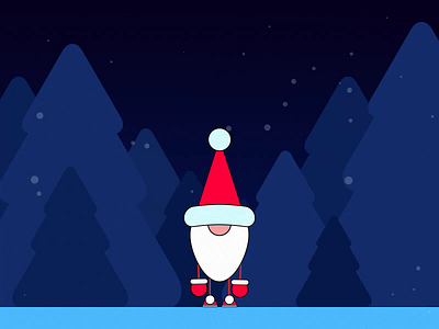 We wish you a merry Christmas!!! animation awesome christmas cool cute elf forest gif jump loop morpfing motion motion graphics new year present santa santa claus snow tranding winter
