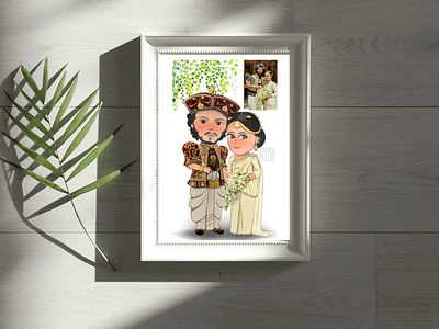 Wedding Potrait in Chibi Style