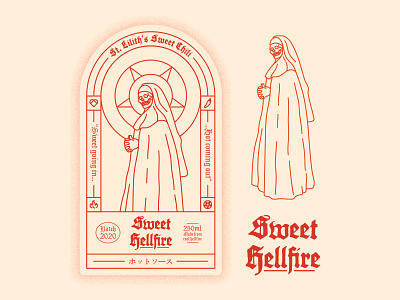 St. Lilith's Sweet Hellfire branding design illustration illustrator vector