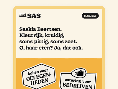Home Page – Met Sas chef cta food illustration mobile stickers stories ui ux webdesign website