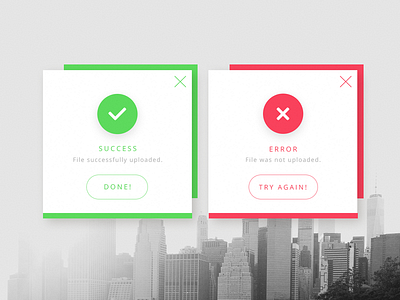 Daily UI #011 – Flash Message (Error/Success) again daily done error flash message success try ui