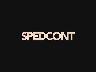 Spedcont logotyp cargo logistic logo logotyp spedition typo typography