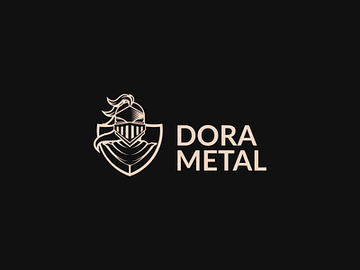 Metalwork company logo knight logo logotyp metal
