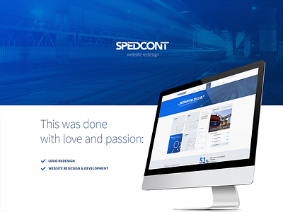 Spedcont blue dailyui rebranding redesign ui ux webdesign