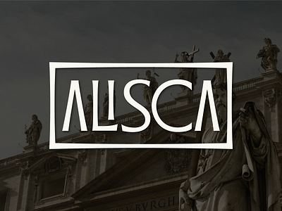 Custom Alisca type branding lettering logo typogaphy winery wordmark