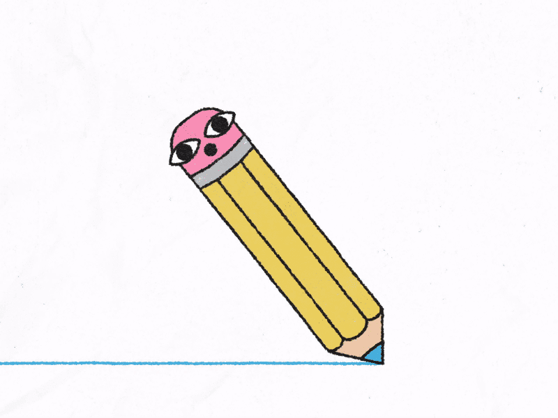 Sneaky Pencils 12fps animation animation after effects frame framebyframe hand drawn pencil