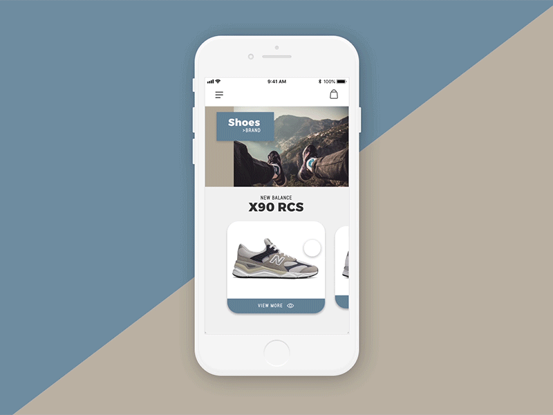 Shoe Store UI concept animation app ecommence ecommerce app newbalance online store prototype shoe ui ui ux design ui animation
