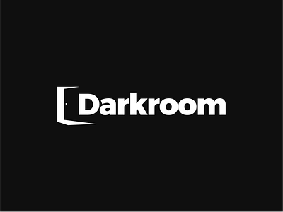 Exploration for a Client - Darkroom black blackandwhite dark design door icon light logo modern montserrat room wordmark wordmarks