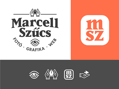 Some personal branding work branding design eye hand icon identity illustration lettering logo typography wordmark