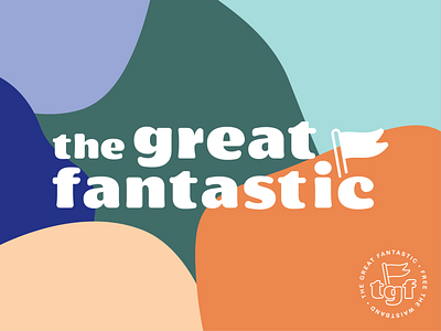 The Great Fantastic - 02 amoeba badge branding color flag logomark organic typography