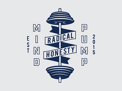 Mind Pump - Radical Honesty apparel apparel design barbell branding fitness illustration workout