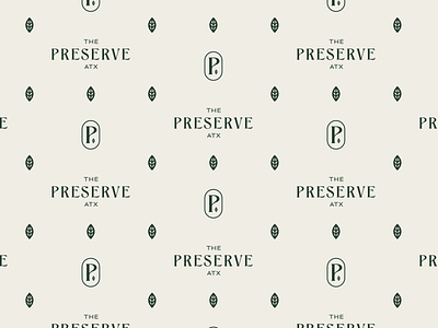 The Preserve - 01 austin austin texas badge branding branding and identity building leaf leaf logo leaves monogram nature pattern property typography