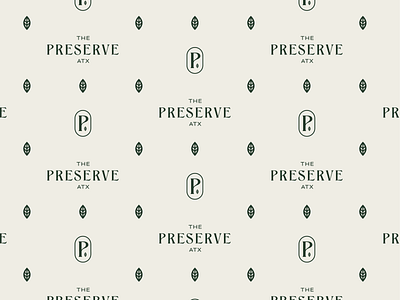The Preserve - 01 austin austin texas badge branding branding and identity building leaf leaf logo leaves monogram nature pattern property typography
