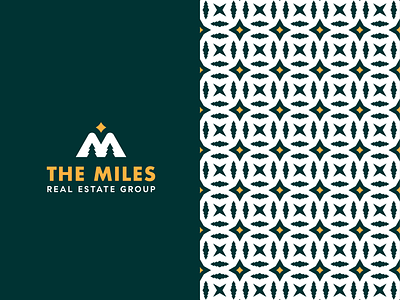 The Miles Group badge branding design forest identity logo m monogram pattern star tree woods