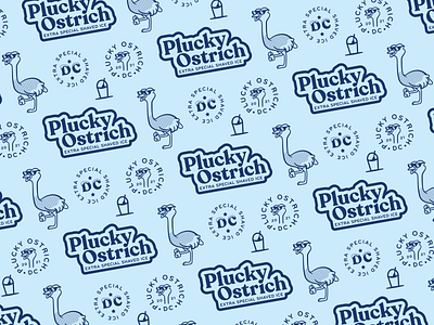 Plucky Ostrich - Brand Pattern